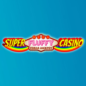 Super Mega Fluffy Rainbow Vegas Jackpot Casino Logo