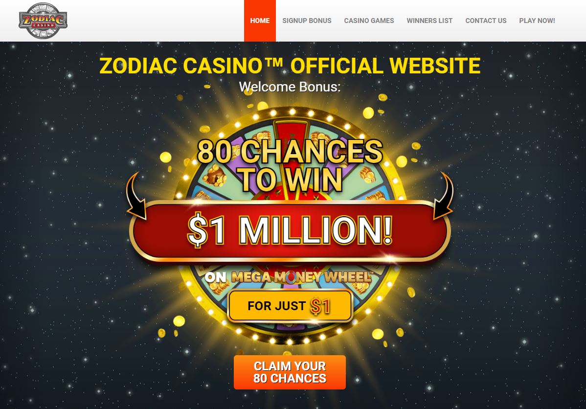 Zodiac Casino Banner Image