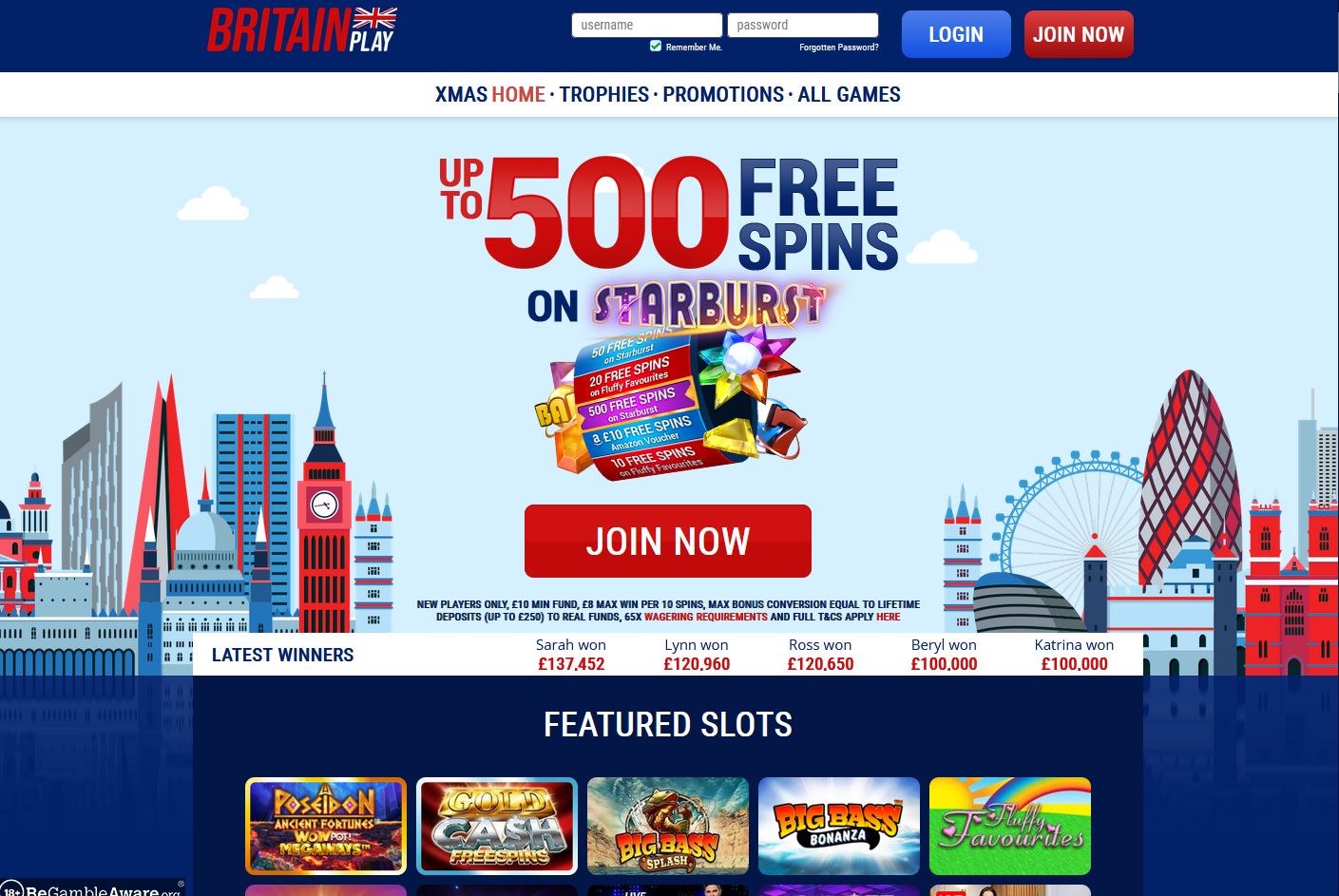 Britain Play Website Screenshot