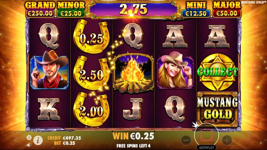 Mustang Gold Slot Gameplay