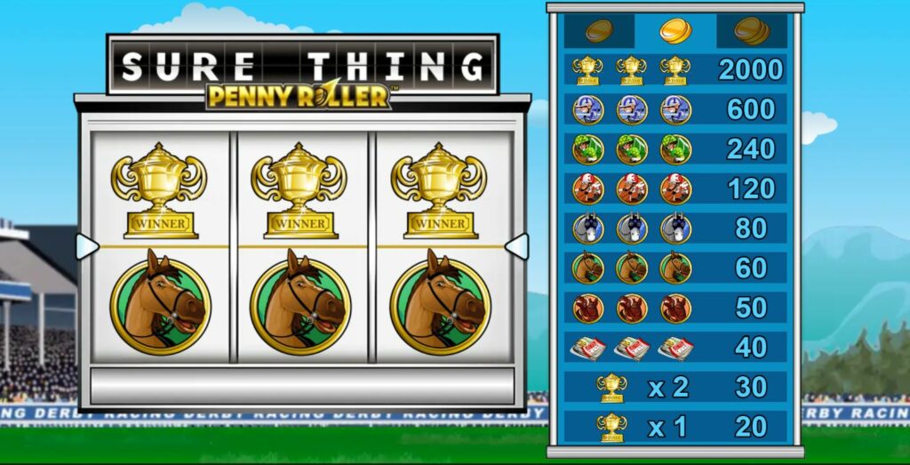 Sure Thing Penny Roller Slot Game