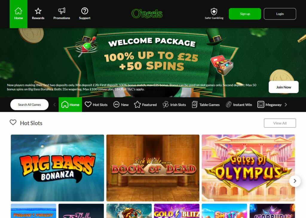 O'Reels Casino Review