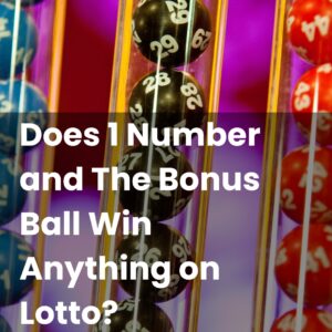 Does 1 Number and The Bonus Ball Win Anything on Lotto?